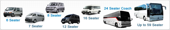 Minibus and Coach Hire Images of our available fleet